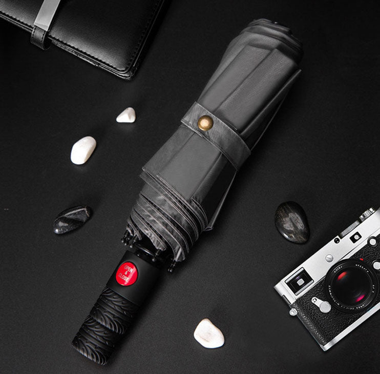 Waterproof Compact Umbrella with UV Protection and Grip Handle