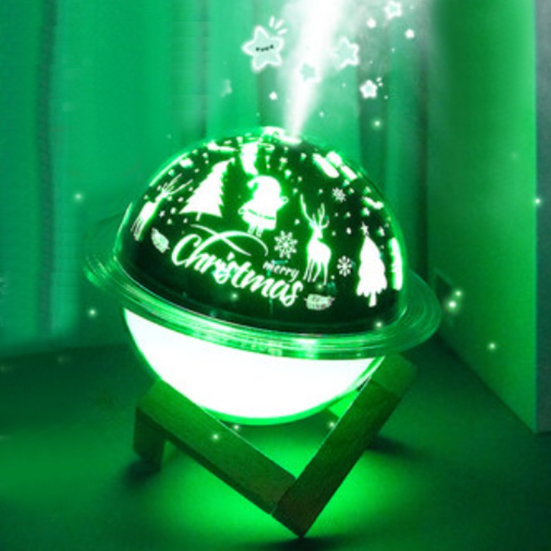 Compact LED Lamp and Humidifier with Color Light