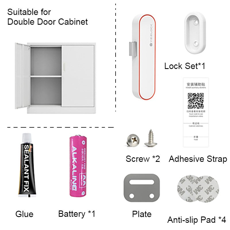 Wireless Smart Cabinet Lock with Bluetooth App Control