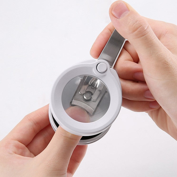 Easy Grip Nail Clipper with LED Light and Magnifier - Halri