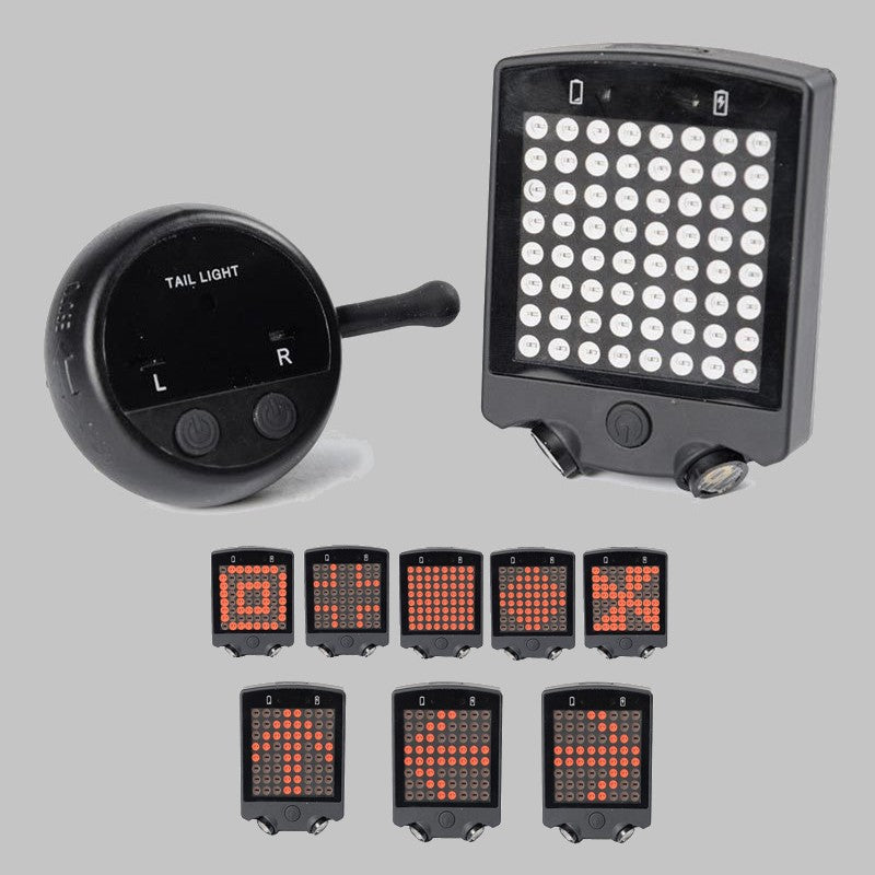 USB Rechargeable Bike Laser Tail Light with Remote - Halri