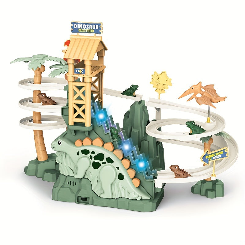 Fun Dinosaur Double Loop Racing Track for Kids - Halri