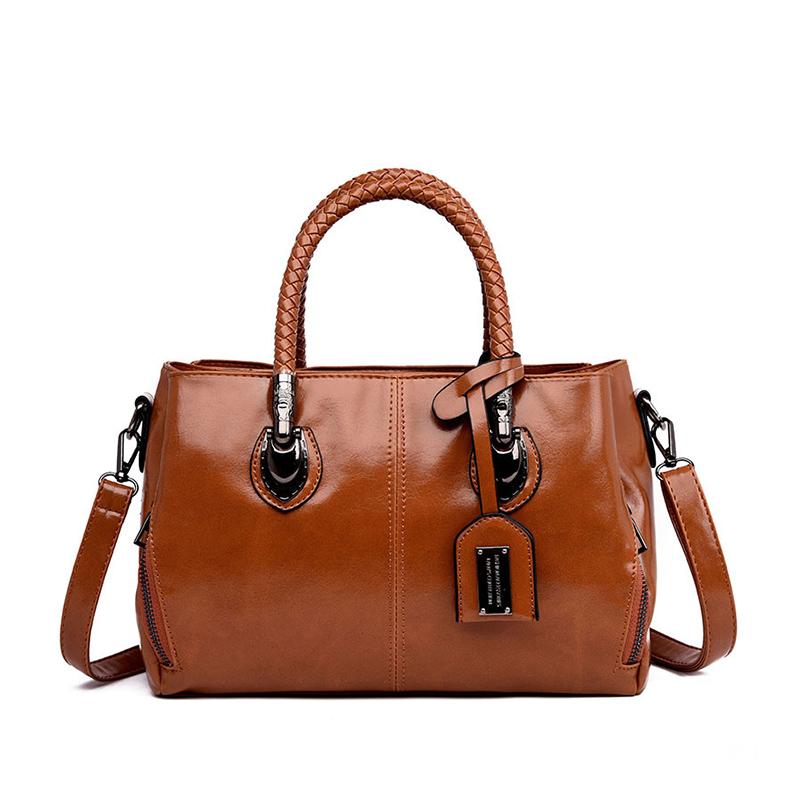 Classic Ladies Genuine Leather Tote Bag