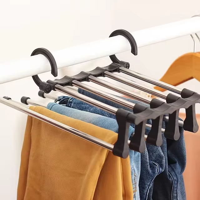 Organized Closet Storage Pants Hanger