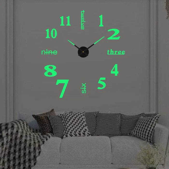 Quiet Modern Wall Clock Analog Home Decoration