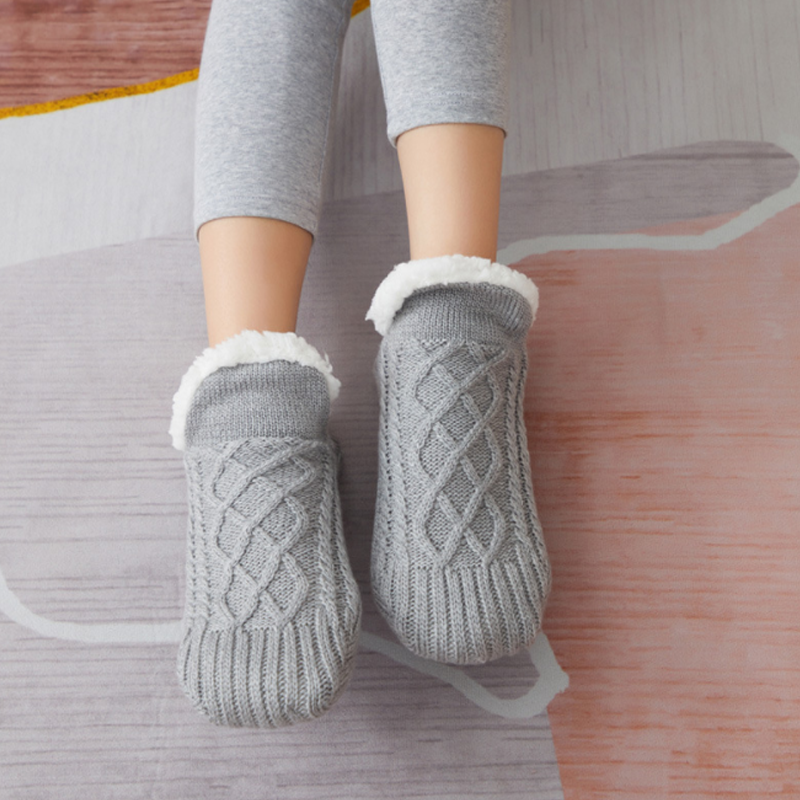 Cozy Plush Indoor Socks Slippers
