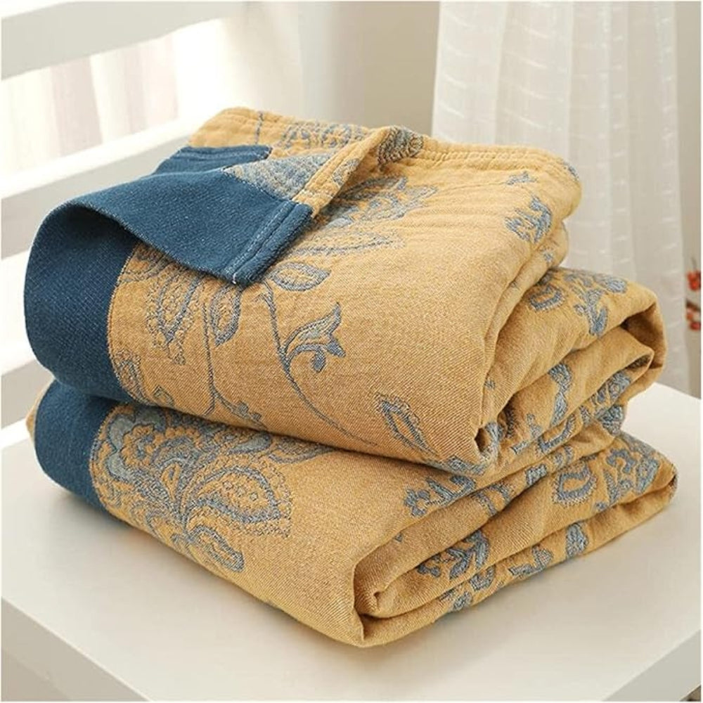Soft Floral Blanket Airy Comfortable Throw