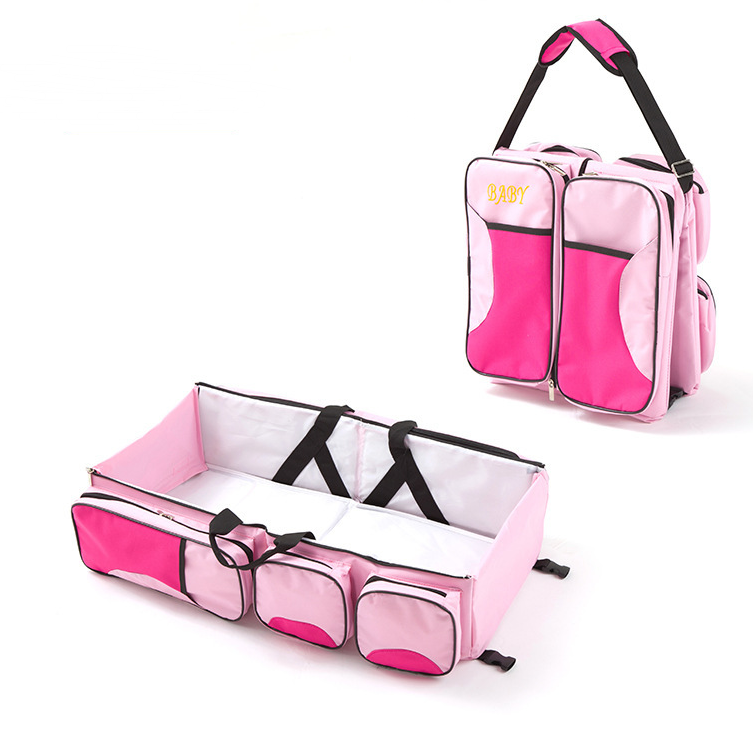 Portable Baby Travel Cot with Handy Storage Bags