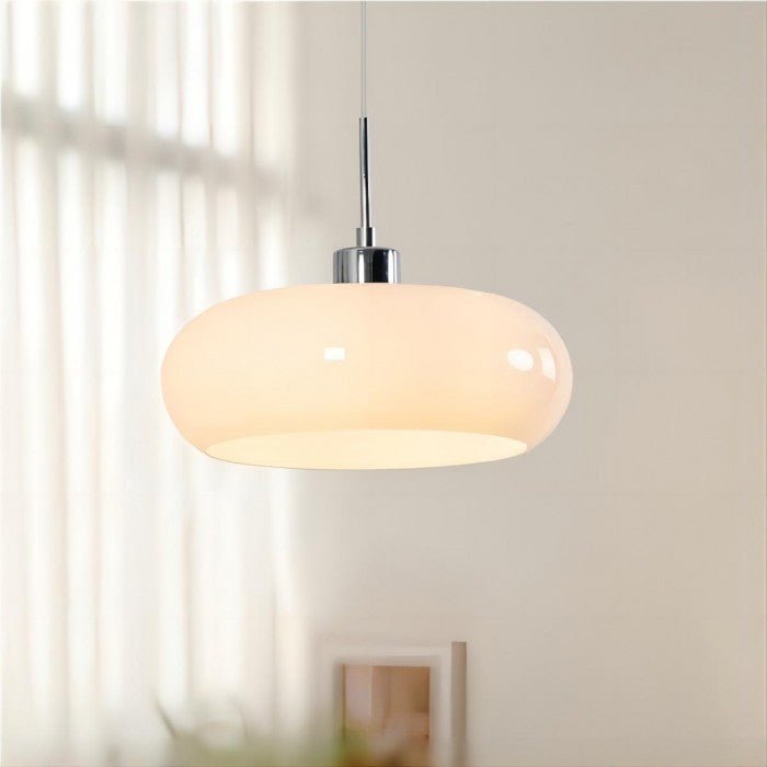 Vintage Glass Pendant Lamp Industrial Chic Retro Style