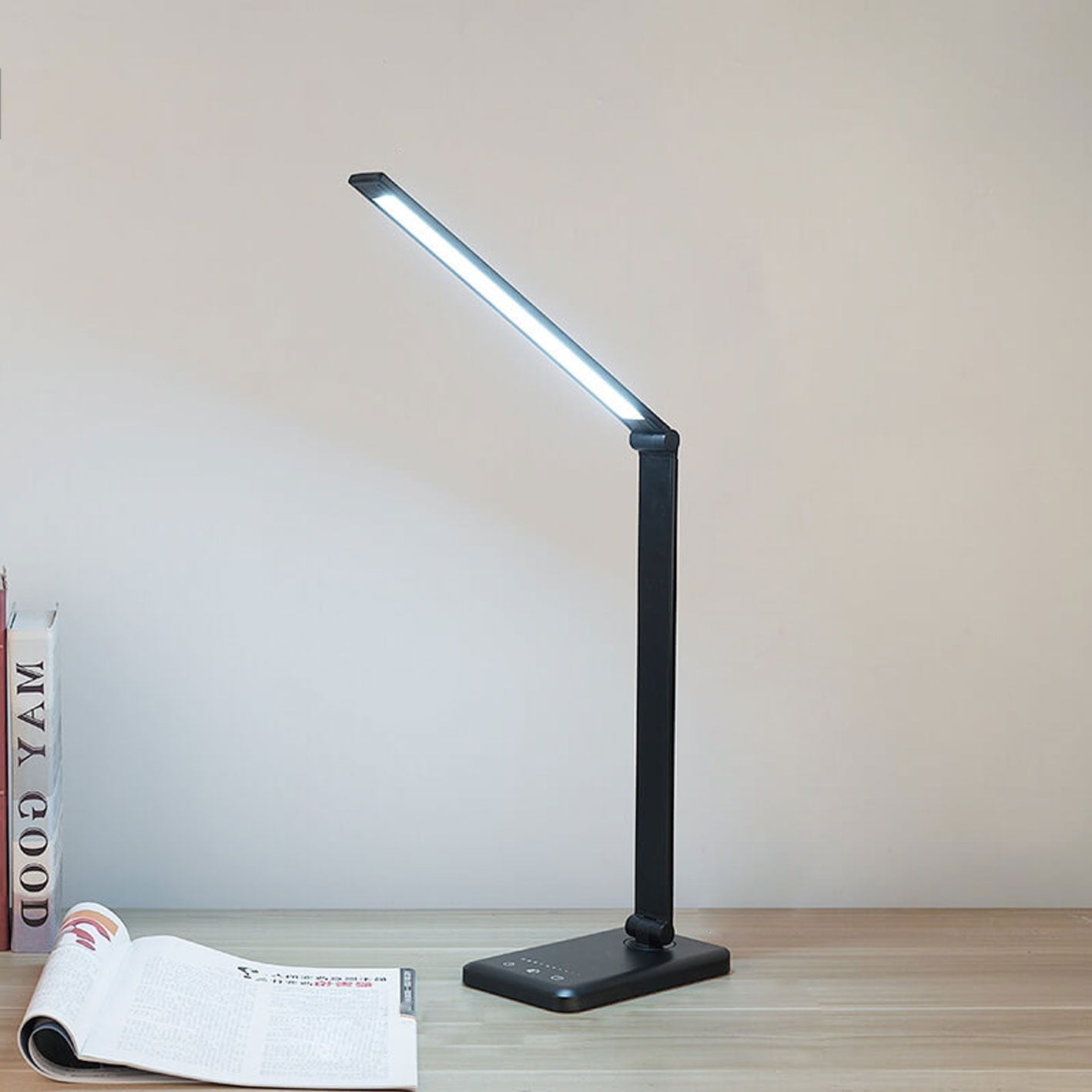 Slim Compact Adjustable LED Table Lamp