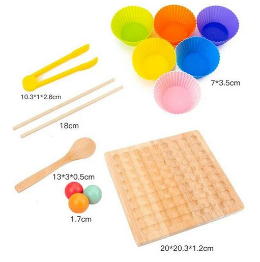 Educational Wooden Bead Sorting Toy