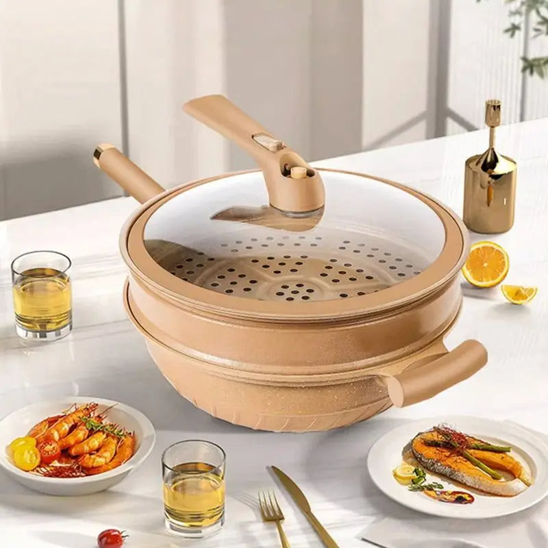 Easy Cook Frying Steamer Pot - Halri