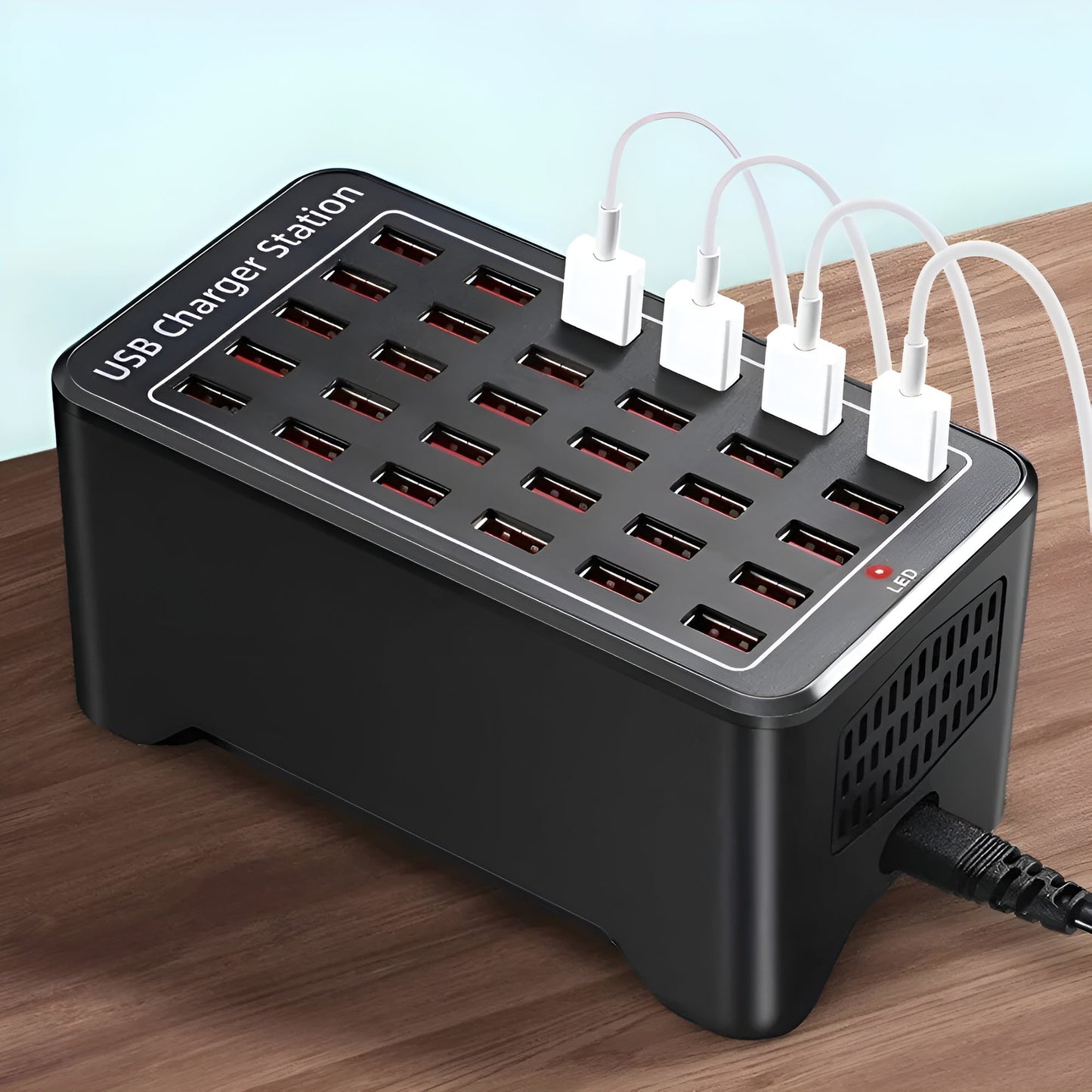 Premium 30 Port USB Charging Hub with Fast Charge - Halri