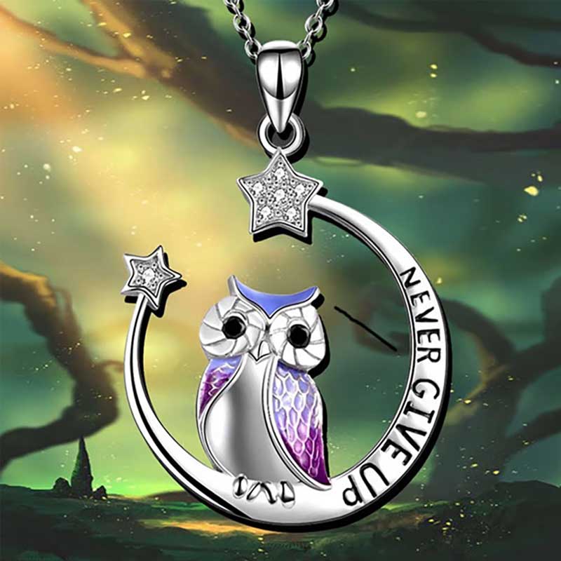 Inspirational Owl Pendant Necklace - Halri