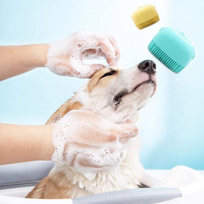 Soft Pet Bathing Silicone Grooming Brush - Halri