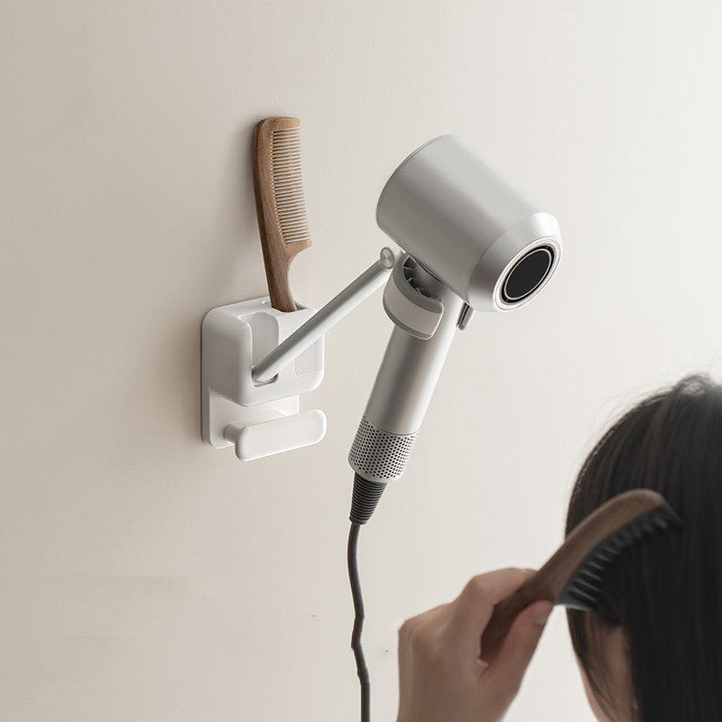 Space Saving Foldable Hair Dryer Holder Rack - Halri