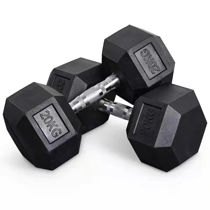 Rubber Coated Dumbbell Set - Halri