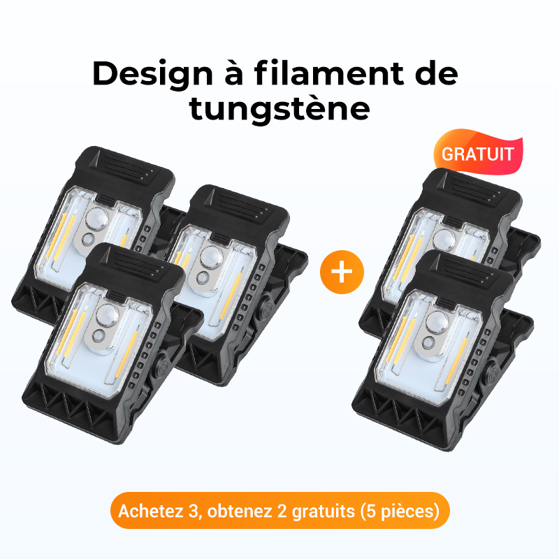 Bright Solar Powered Clamp Lamp