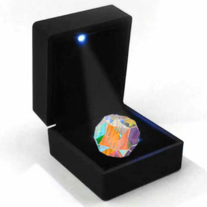Colorful LED Crystal Prism Kit in Gift Box
