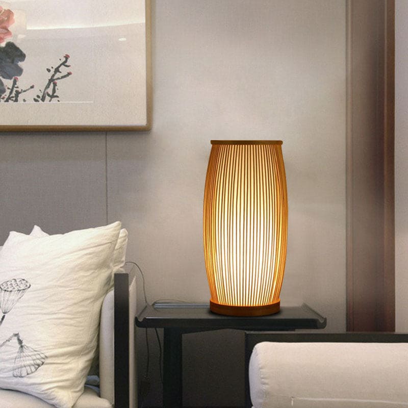 Natural Bamboo Modern Table Lamp - Halri