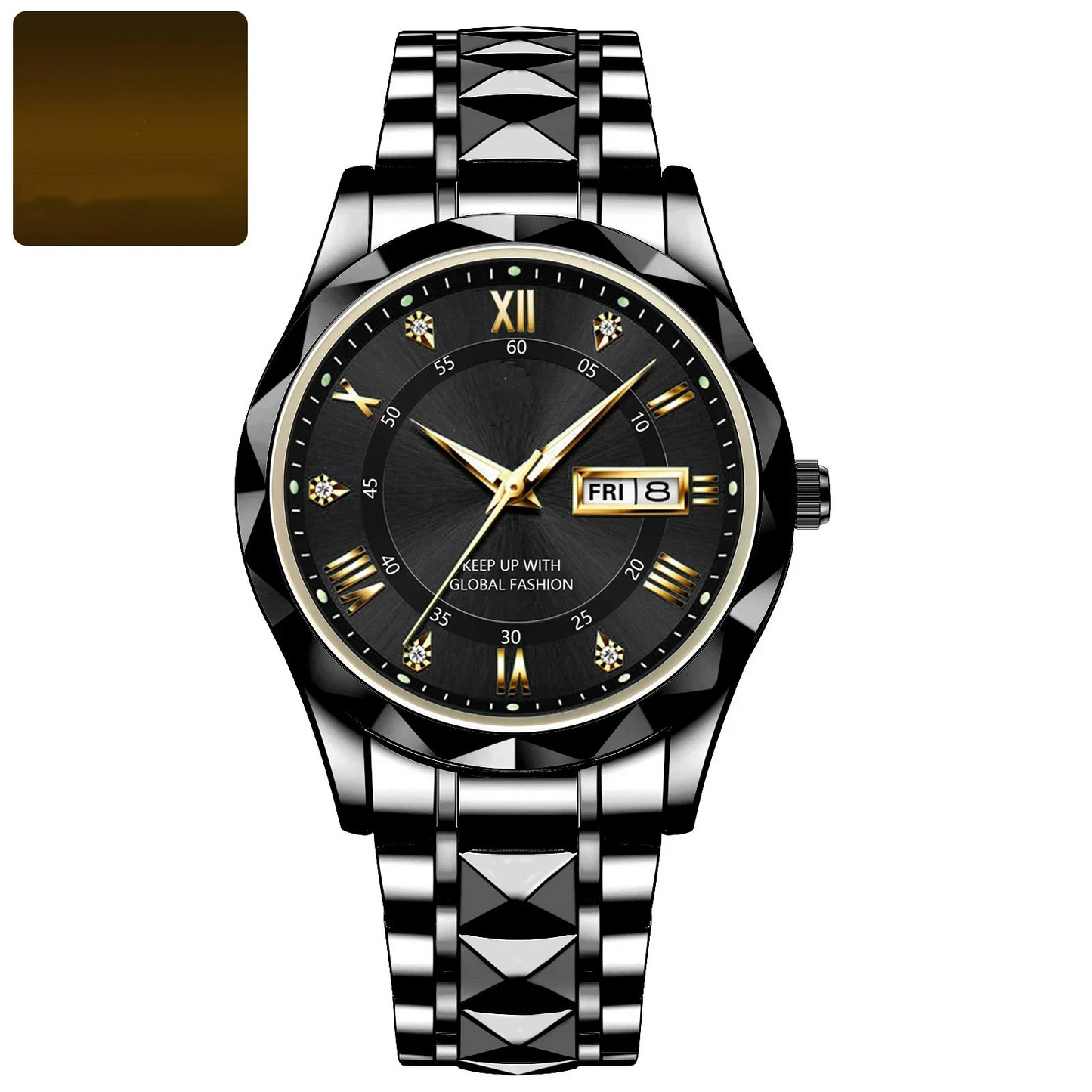 Premium Men's Water Resistant Luminous Wristwatch