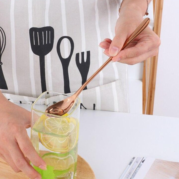 Golden Dubai Dessert Spoon - Halri