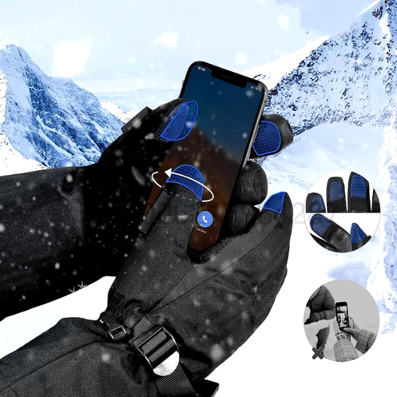 Warm Rechargeable Gloves for Skiing and Outdoor Use
