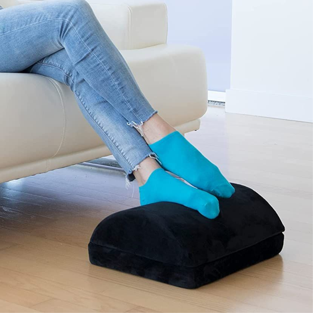 Comfortable Adjustable Under Desk Footrest for Home Office