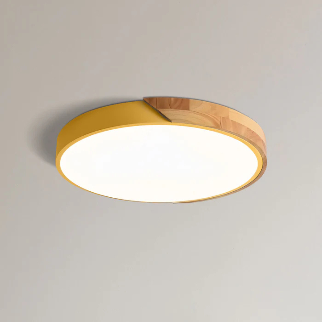 Rustic Wood Modern LED Ceiling Light
