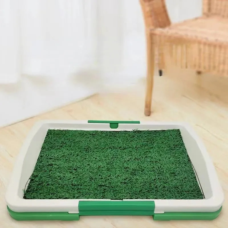 Easy Clean Pet Litter Box with Artificial Turf