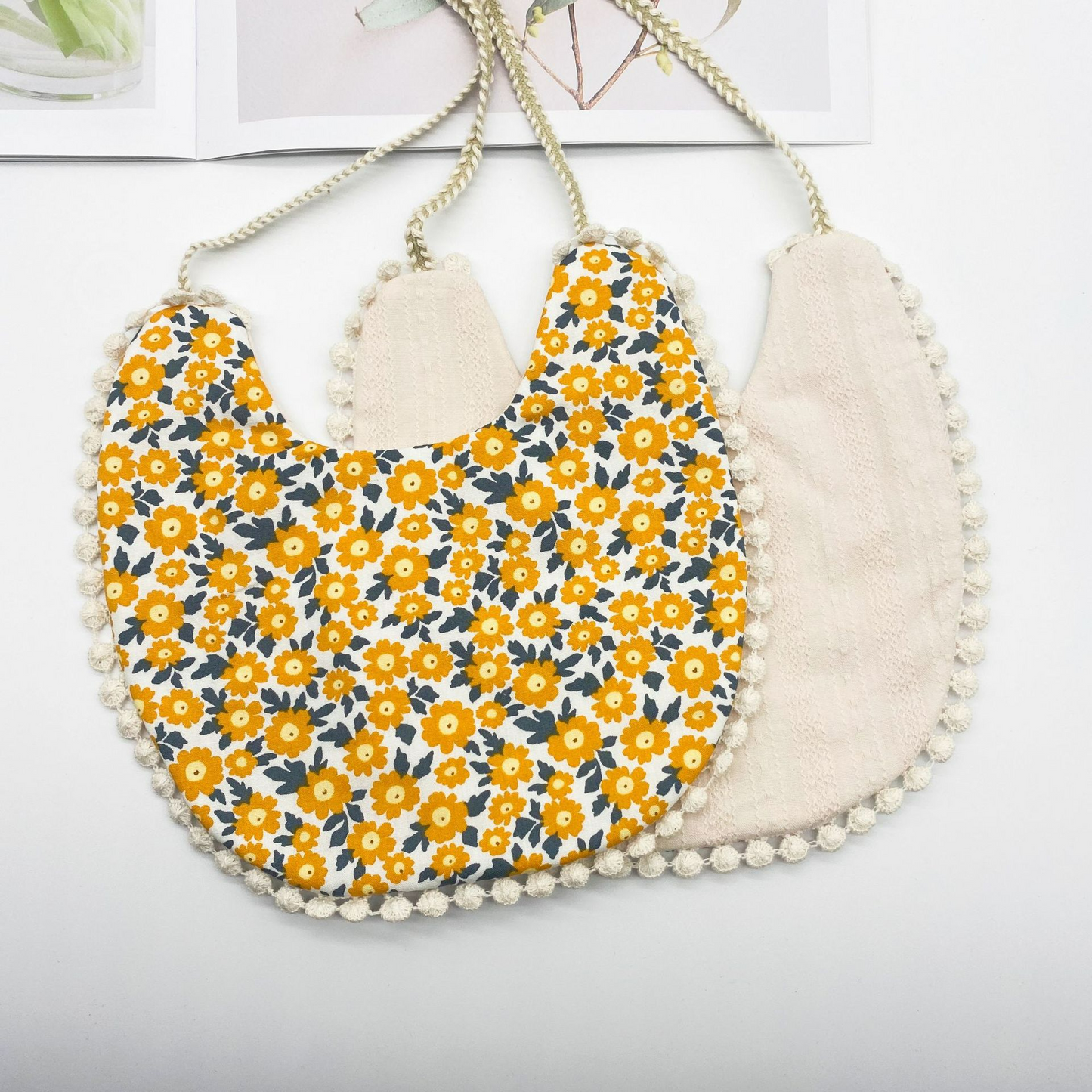 Soft Cotton Reversible Baby Bib