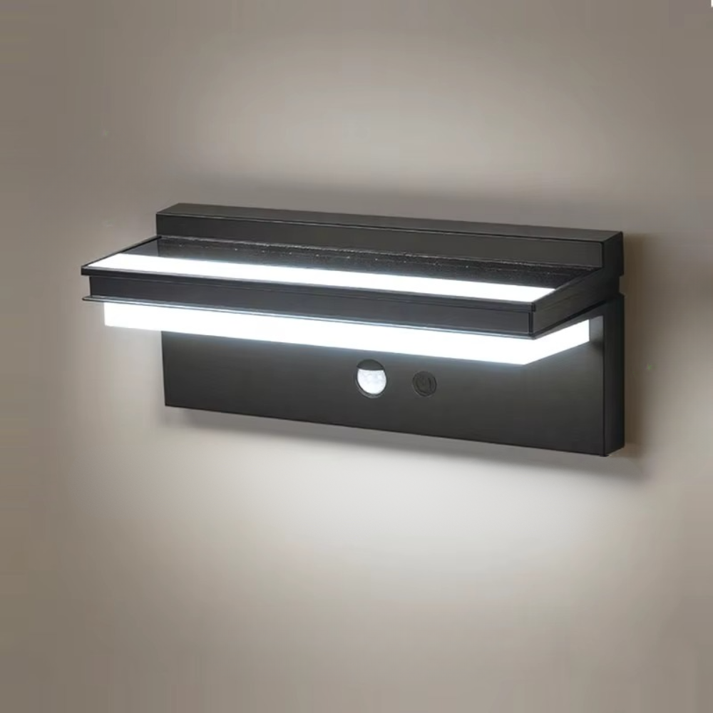 Solar Powered LED Wall Light with Sensor Control โ Waterproof Outdoor Lighting for Garden and Terrace 7