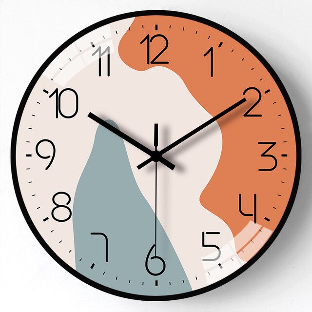Stylish Wooden Wall Clock in Multiple Colors