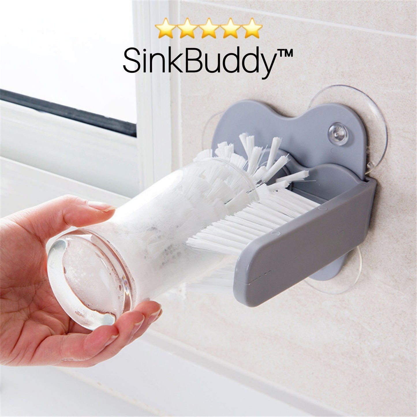 Easy Clean Bottle Brush Scrubber - Halri