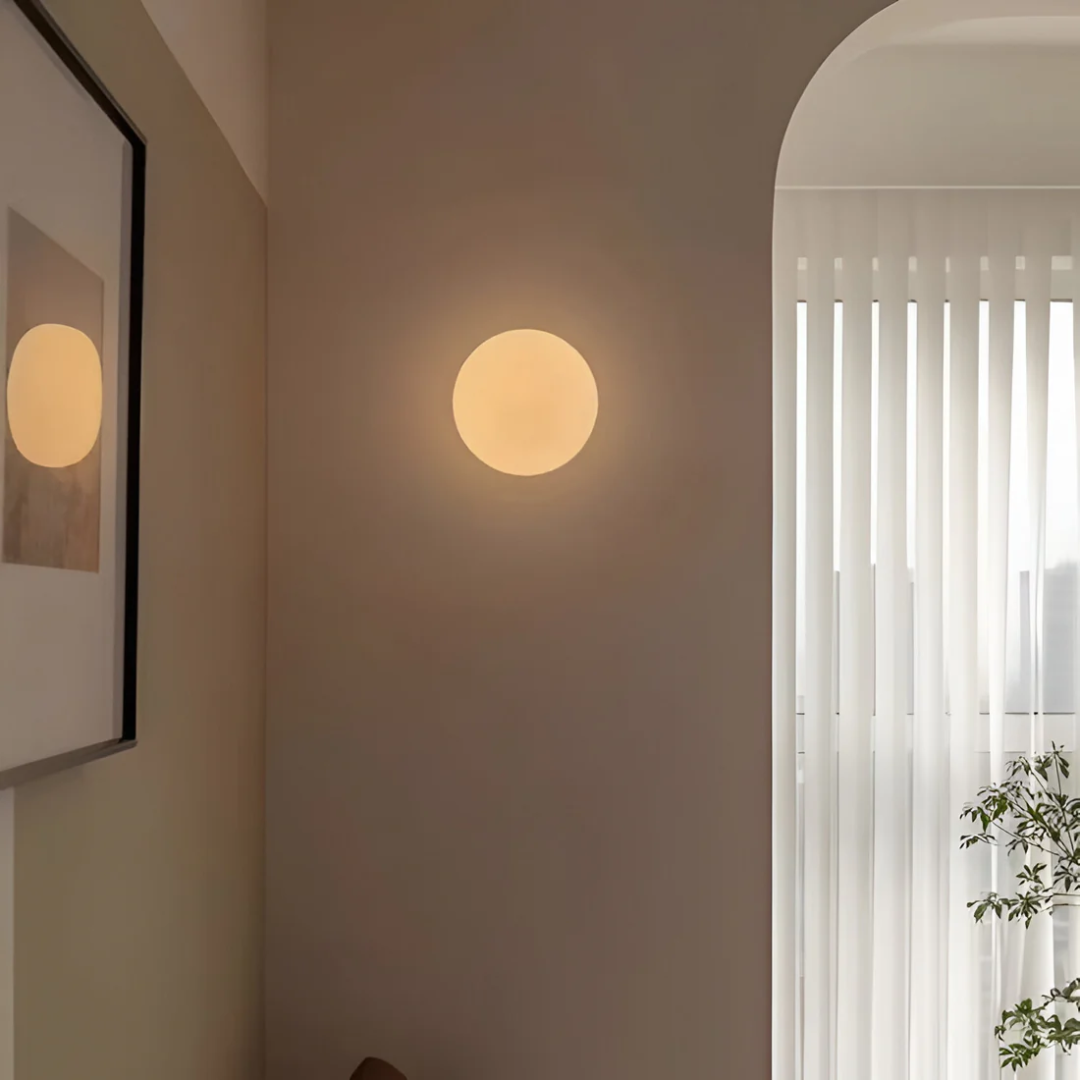 Elegant Glass Mounted Lamp - Halri