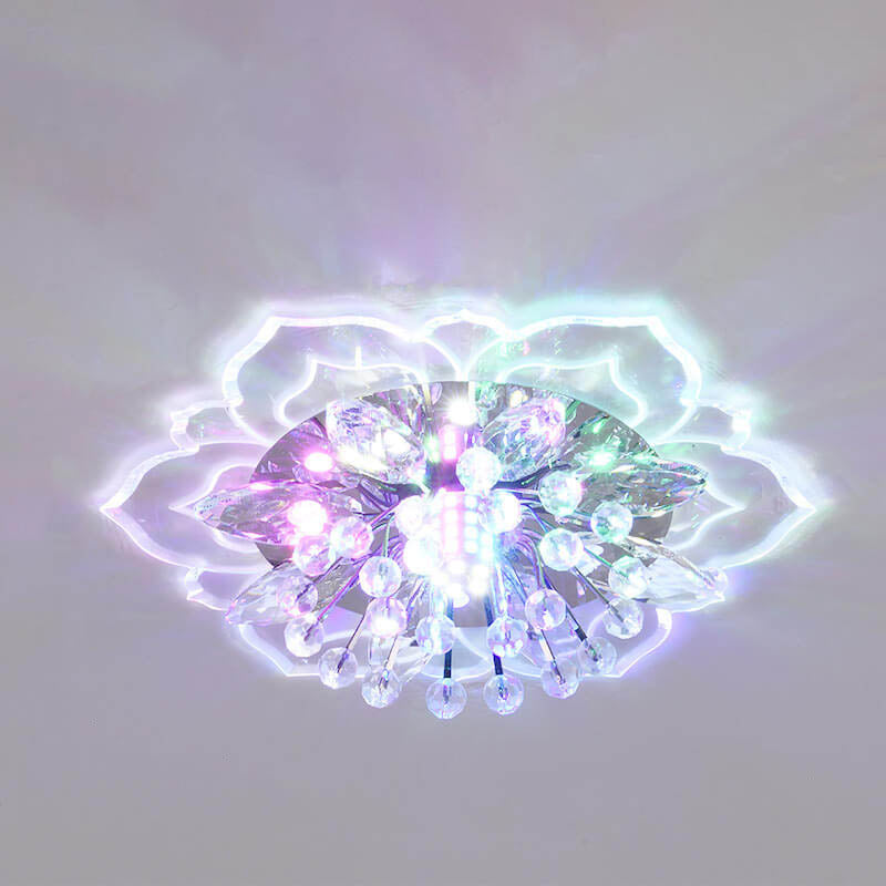Colorful LED Floral Ceiling Lamp