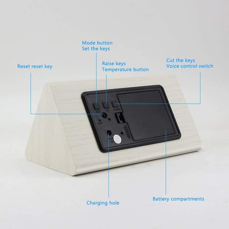 Eco Friendly Bamboo LED Clock