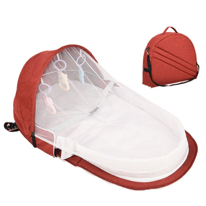 Compact Baby Travel Bed with Mosquito Net