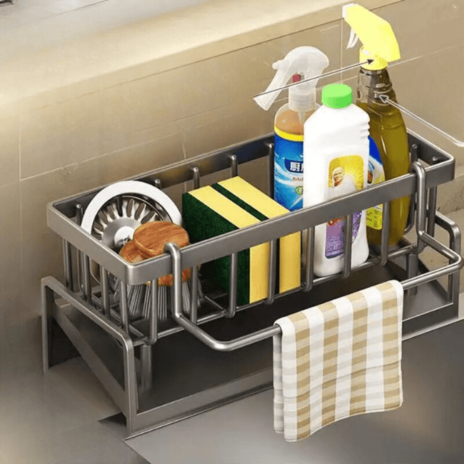 Compact Kitchen Stainless Steel Dish Drying Rack