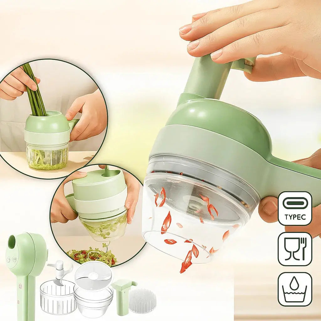 Compact 4-in-1 Kitchen Appliance Set with Chopper - Halri