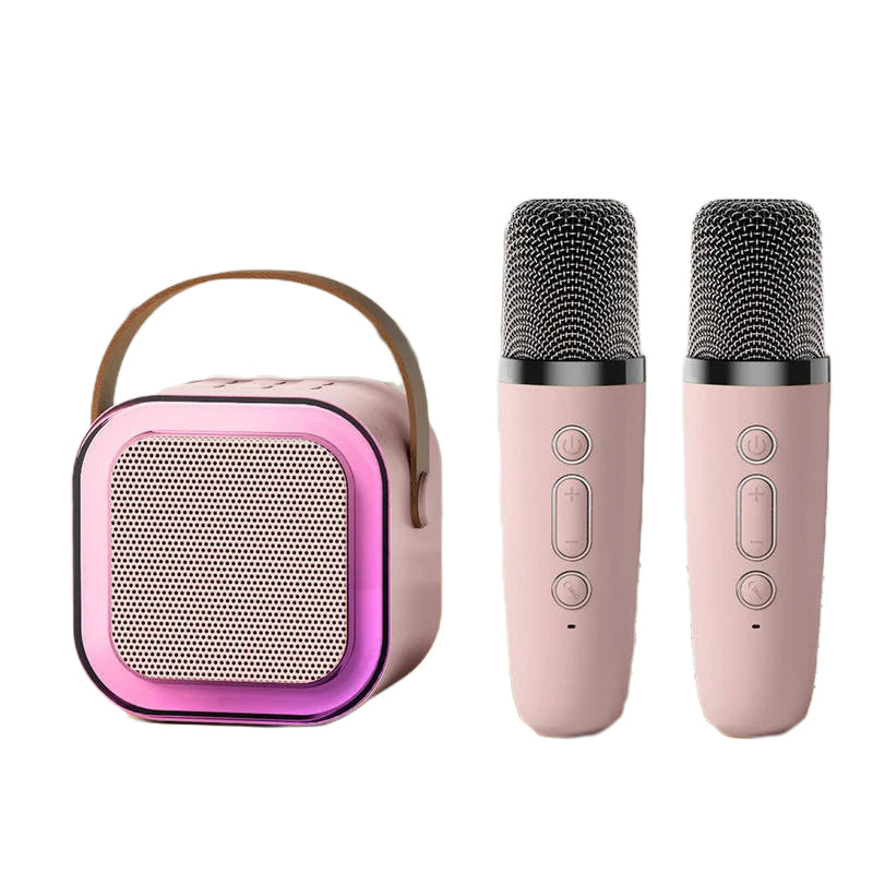 Fun Portable Karaoke System with 2 Mics