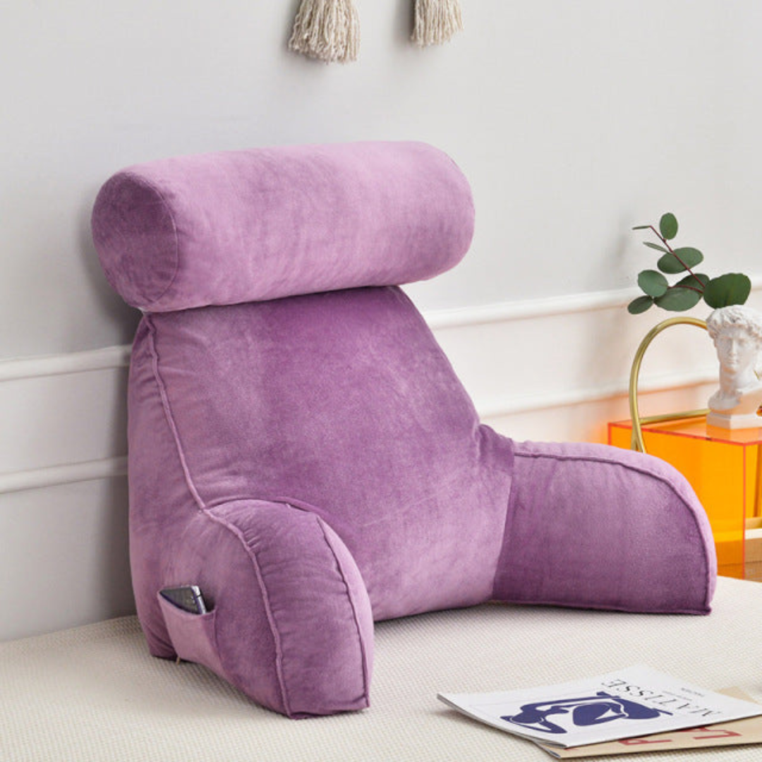 Comfortable Support Pillow with Arms and Adjustable Headrest