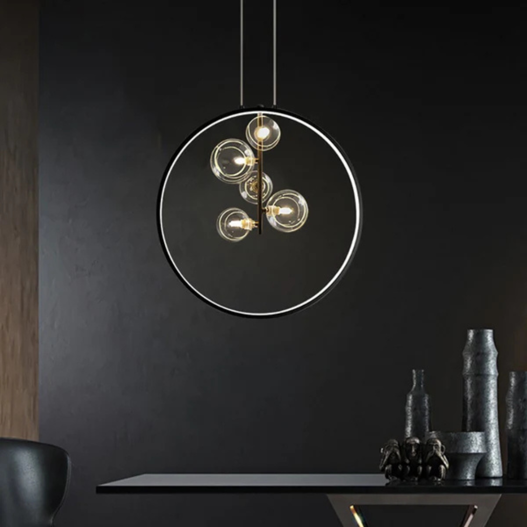 Simple Black Drop Pendant Light