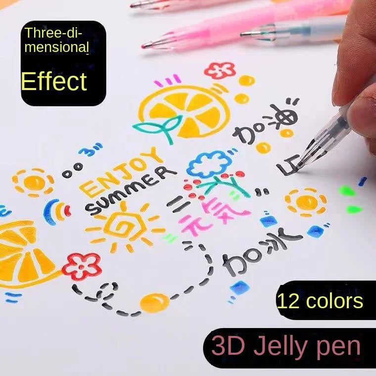 Vibrant Gel Pen Set for Artistic Designs - Halri
