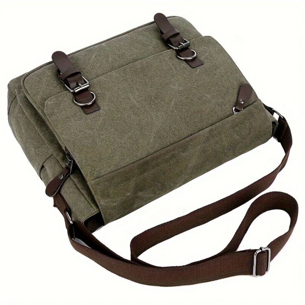 Leather Look Casual Crossbody Messenger Bag