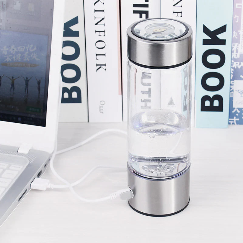 Compact Alkaline Water Purifier Bottle with Ionizer