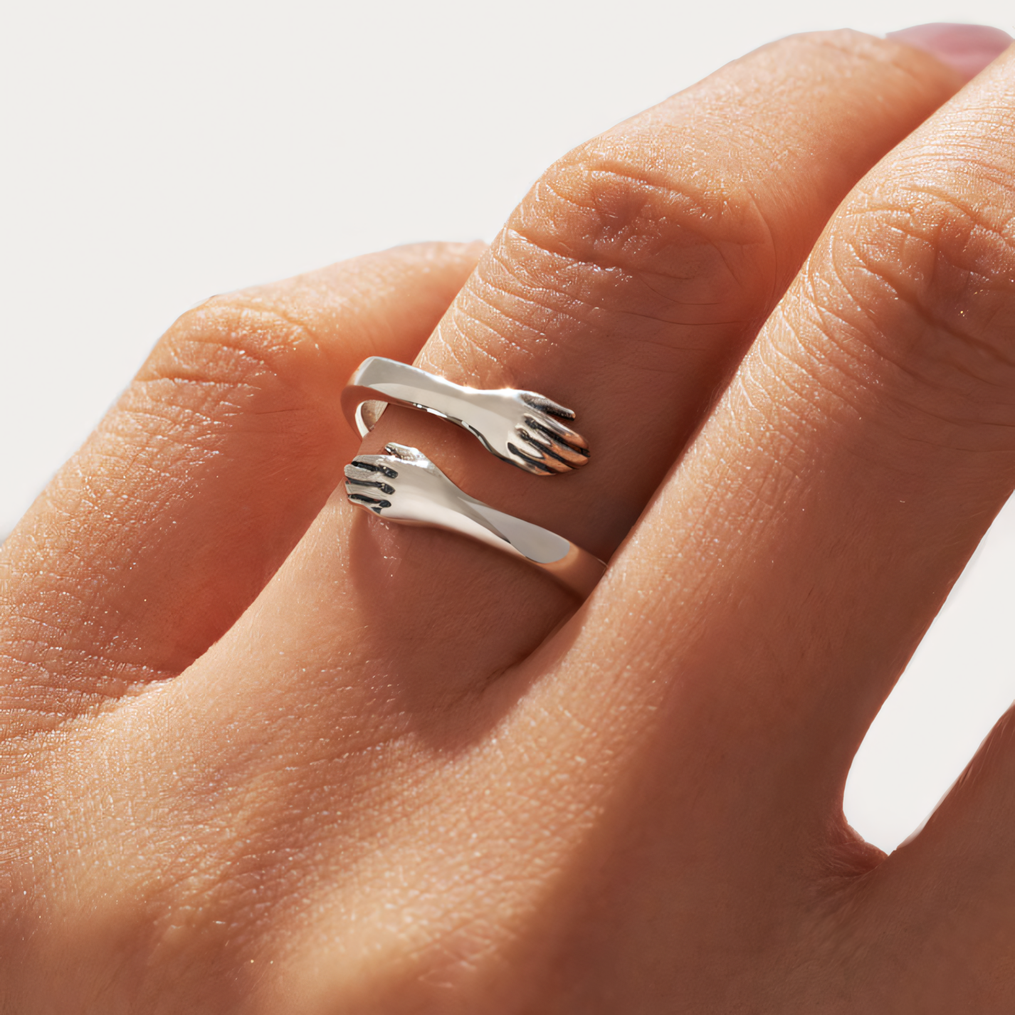 Cozy Heartfelt Hug Engagement Ring