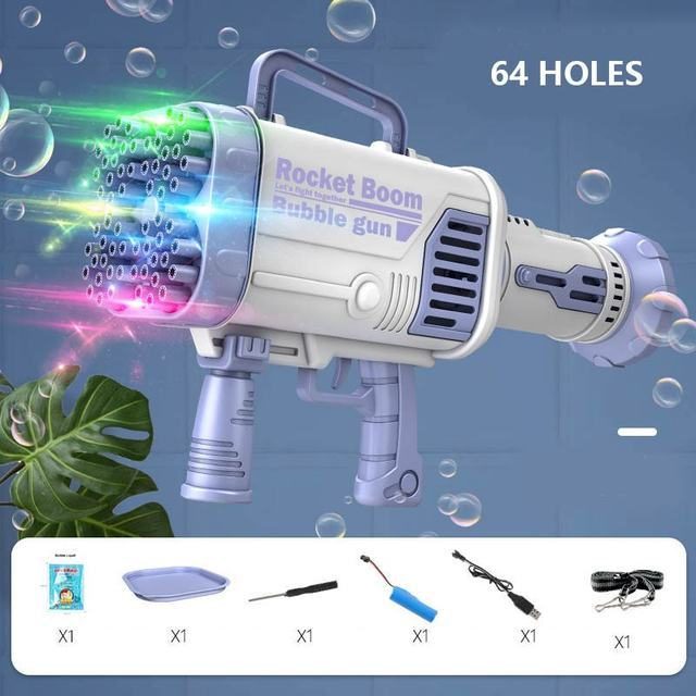Automatic Flashing Bubble Blaster Toy - Halri
