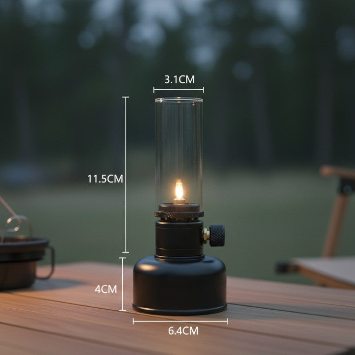 Compact Portable Gas Fire Table Light