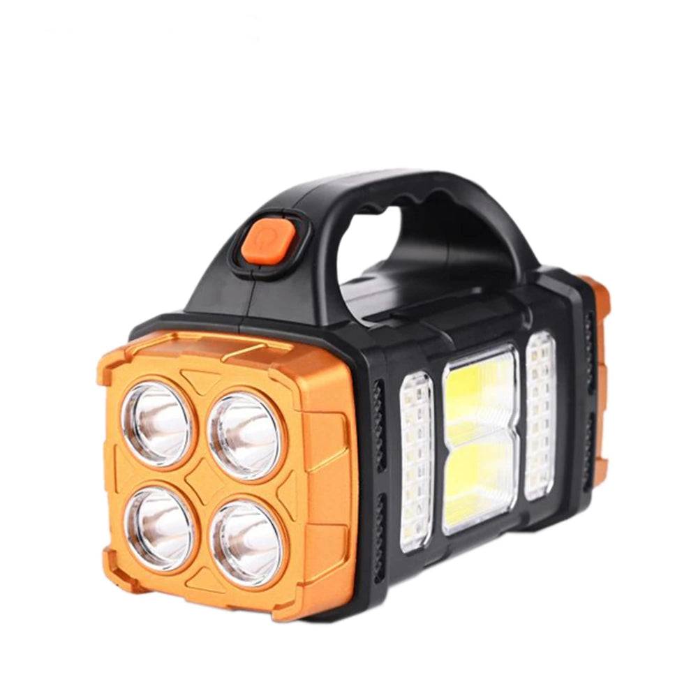 Portable Solar Powered LED Flashlight Battery Pack
